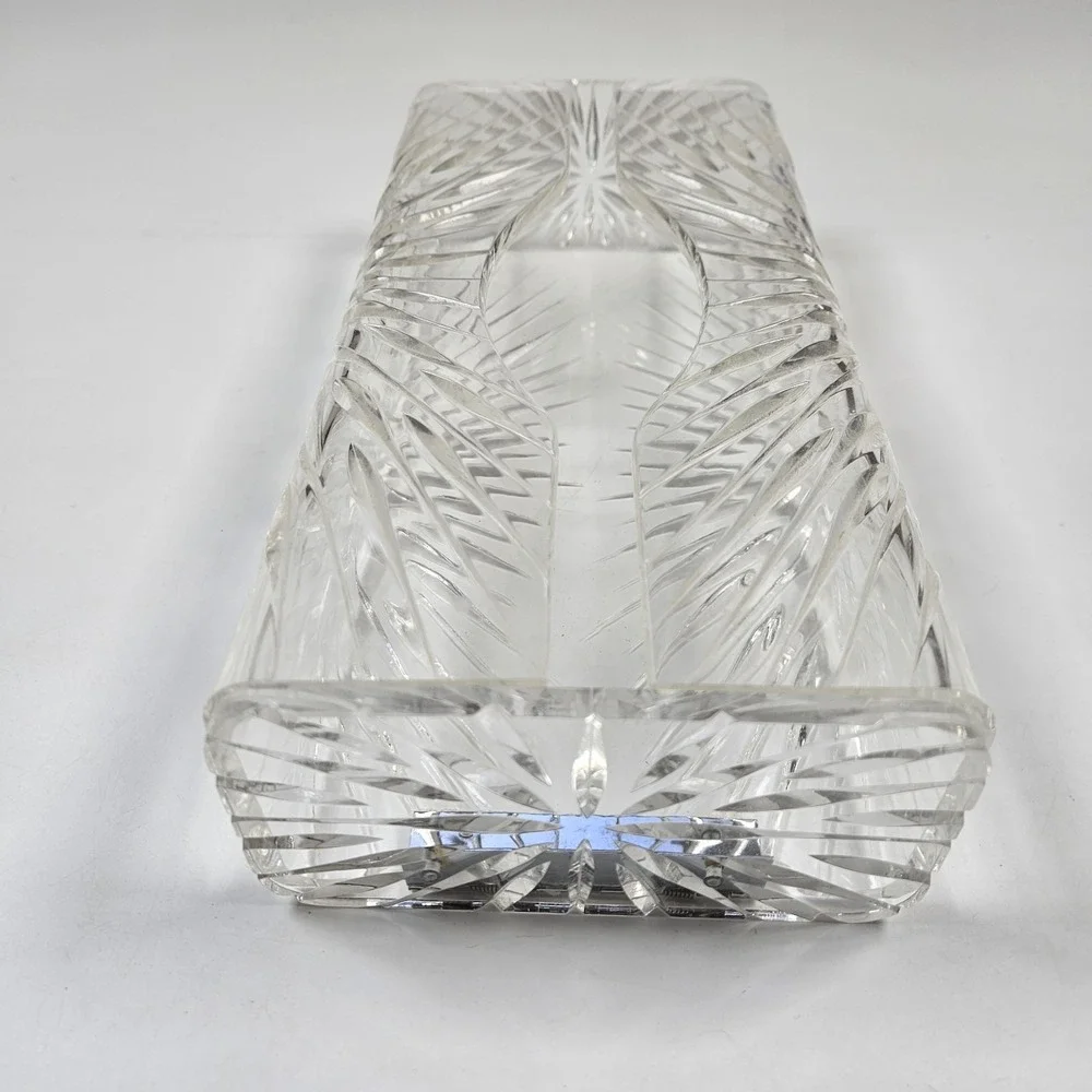 Wilardy‎ Tissue Box Cover Lucite Clear Acrylic Rectangular Vanity Decor VTG Glam